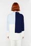 Women's Relaxed Fit Stand Collar Color Block Knitwear Sweater Comfortable and Stylish Choice for Winter Days - 4