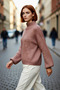 Women's Oversized Thick Stand Collar Knitwear Sweater Winter Cold Weather Comfortable Casual Style Quality