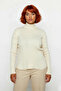 Women's Fitted Stand Collar Long Sleeve Ribbed Slim Acrylic Knitwear Sweater Offers Everyday Chic Modern Basic - 2