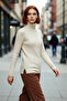 Women's Fitted Turtleneck Knit Sweater Basic Collection Long Sleeve Offers Special Comfort for Winter