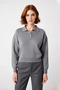 Women's Polo Neck Stone Detailed Regular Fit Low Sleeve Knitwear Sweater Winter Combination Piece - 2