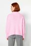 Women's Oversized Stand Collar Knit Sweater Provides Comfort in Cold Weather with Its Soft Texture Stylish and Comfortable - 4