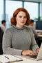 Women's Regular Fit Ribbed Striped Crew Neck Long Sleeve Knitwear Sweater for Winter Season - 3