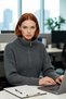 Women's Oversize Crop Zippered Stand Collar Thessaloniki Woven Acrylic Knitwear Sweater for Winter Daily Outfits - 3