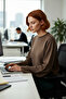 Women's Regular Fit Crew Neck Long Spanish Sleeve Basic Knitwear Sweater Offers Everyday Chic - 3