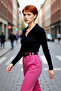 Women's Regular Fit Polo Neck Ribbed Long Sleeve Knit Sweater Basic Winter Design Offering Elegance