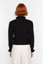 Women's Regular Fit Stand Collar Openwork Lace-Up Detailed Knitwear Sweater Winter Casual Stylish for Matching Outfits - 4