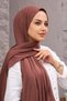 Sweet Coffee Combed Cotton Shawl - 3