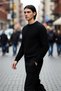 Unisex Casual Regular Fit Crew Neck Hair Knit Patterned Thick Knitwear Sweater Ideal for Winter Outfits