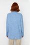 Women's Ecru Relaxed Fit Buttoned Collar Low Sleeve Knitwear Sweater Ideal for Winter Days Elegance Quality - 4