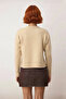 Women's Oversized Crop Low-Sleeve Crew Neck Plain Knitwear Sweater Winter Comfortable for Everyday Chic - 4