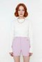 Women's Fitted Crop Acrylic Crew Neck Long Sleeve Knitwear Sweater Spring Autumn Winter Chic - 2