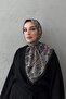 Black Loresa Modal Silk Scarf - 2