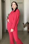 Glitter Extra Soft Lycra Pants Sweater Knitwear Set - 7