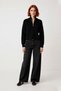 Women's Oversize Crop Zippered Stand Collar Thessaloniki Woven Acrylic Knitwear Sweater for Winter Daily Outfits - 2