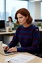 Women's Regular Fit Crew Neck Low Sleeve Striped Shoulder Button Detailed Knitwear Sweater Winter Clothing - 3