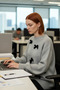Women's Relaxed Fit Low Armhole Bowknot Knitwear Crew Neck Long Sleeve Stylish Sweater Model High Quality - 3