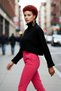 Women's Oversize Super Crop Turtleneck Long Sleeve Acrylic Knitwear Sweater Winter Casual Chic