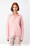 Women's Oversized Polo Neck Low Sleeve Ribbed Knit Sweater Winter Casual Chic Comfortable - 2