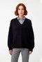 Women's Oversized Shirt Collar Detailed Knitwear Sweater Ideal Design Offering All-Day Elegance and Comfort - 2