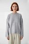 Women's Oversized Plain Crew Neck Low Sleeve Knitwear Sweater Winter Comfortable Stylish Casual for Everyday Outfits - 2