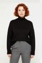 Comfortable Relaxed Fit Low Armhole Stand Collar Knitwear Sweater for Women Ideal Choice for Winter Days - 2