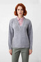 Women's Oversized Shirt Collar Detailed Knitwear Sweater Ideal Design Offering All-Day Elegance and Comfort - 2
