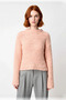 Women's Oversized Fit Textured Knit Sweater Low Sleeve Thick Winter Casual Crew Neck Regular Length - 2