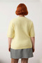 Women's Cherry Embroidered Crew Neck Low Sleeve Regular Fit Knitwear Sweater Spring Autumn Style - 4