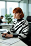 Women's Zebra Patterned Stand Collar Regular Fit Crop Knitwear Sweater Stylish Choice for Cold Days High Quality - 3