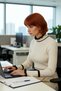 Women's Color Block Stand Collar Ribbed Knit Sweater Stylish and Comfortable Basic Model Option for Winter Days - 3