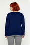 Women's V-Neck Button Detailed Knitwear Sweater Long Sleeve Design Offering Daily Elegance and Comfort Quality - 4