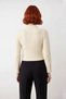 Women's Regular Fit Crop Ribbed Crew Neck Long Sleeve Medium Thick Knitwear Sweater Winter Outfits - 4