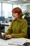 Regular Fit Zippered Stand Collar Knitwear Sweater for Women Low Sleeves Winter Comfortable Clothing - 3