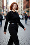 Women's Regular Fit Acrylic Knitwear Two-Piece Blouse Sweater Set Plain Pattern Standard Sleeve Comfortable Winter