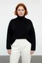 Women's Turtleneck Low-Cut Sleeve Acrylic Knitwear Sweater Comfortable Loose Fit Quality for Winter Days - 2