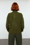 Women's Oversized Cut Low Armhole Stand Collar Ribbed Knitwear Sweater Winter Comfortable and Stylish Casual Outfits - 4