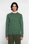 Unisex Fitted Textured Raglan Sleeve Crew Neck Thick Knit Sweater Offers Everyday Elegance and Comfort - 2