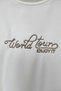 Children's White/Khaki World Tour Embroidered Ribbed Suit - 6