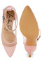 Women Pointy Toe Ankle Strap Pumps in Pink - 4