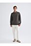 Lcw Vision Khaki Polo Collar Men's Sweatshirt - 2