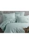 Betty Cotton Satin Embroidered Duvet Cover Set Nile Green
