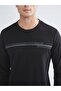 Lcwaikiki Classic Black Crew Neck Printed Men's Sweatshirt - 3