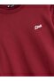 Xside Burgundy Crew Neck Embroidered Men's Sweatshirt - 7