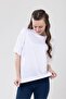 Unisex Kids Crew Neck Short Sleeve 100% Cotton Oversize T-Shirt White - 4
