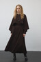 Bitter Brown Circle Flared Skirt