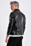 Maroquin Leather Pirlo Men's Shirt Collar Leather Coat - 7
