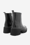 Women's Zippered Thick Serrated Sole Daily Boots Finto Black - 6