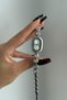 Misse Model Round Crystal Stone Vintage Silver Women's Wristwatch - 6