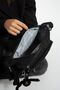 Women's Black Parachute Fabric Crossbody Shoulder Bag - 3